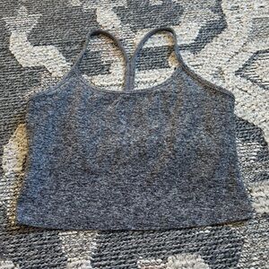 Beyond Yoga Gray Crop Top